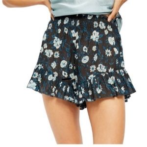 Free People Namaste Ruffle Hem Shorts